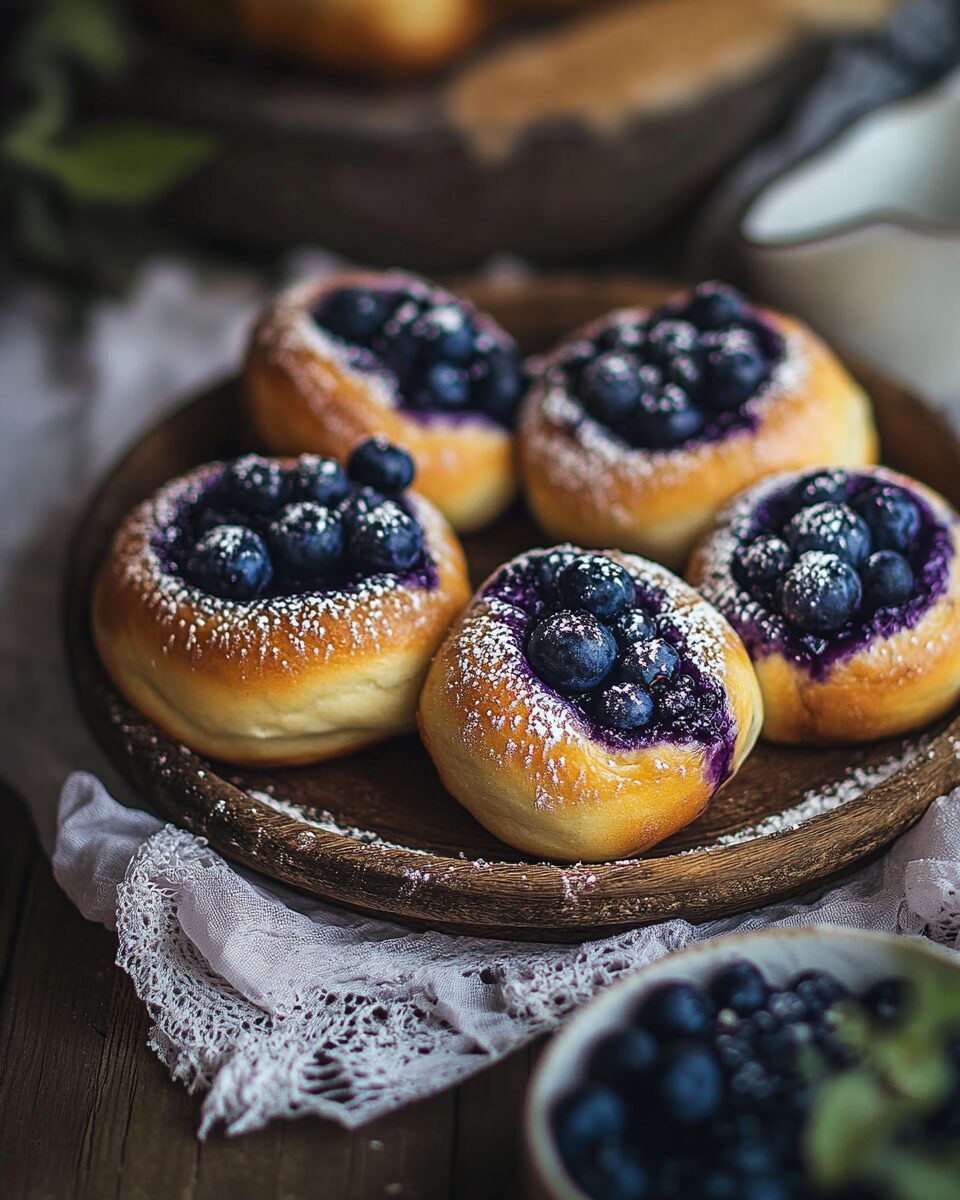 Wild Blueberry Ricotta Sweet Buns