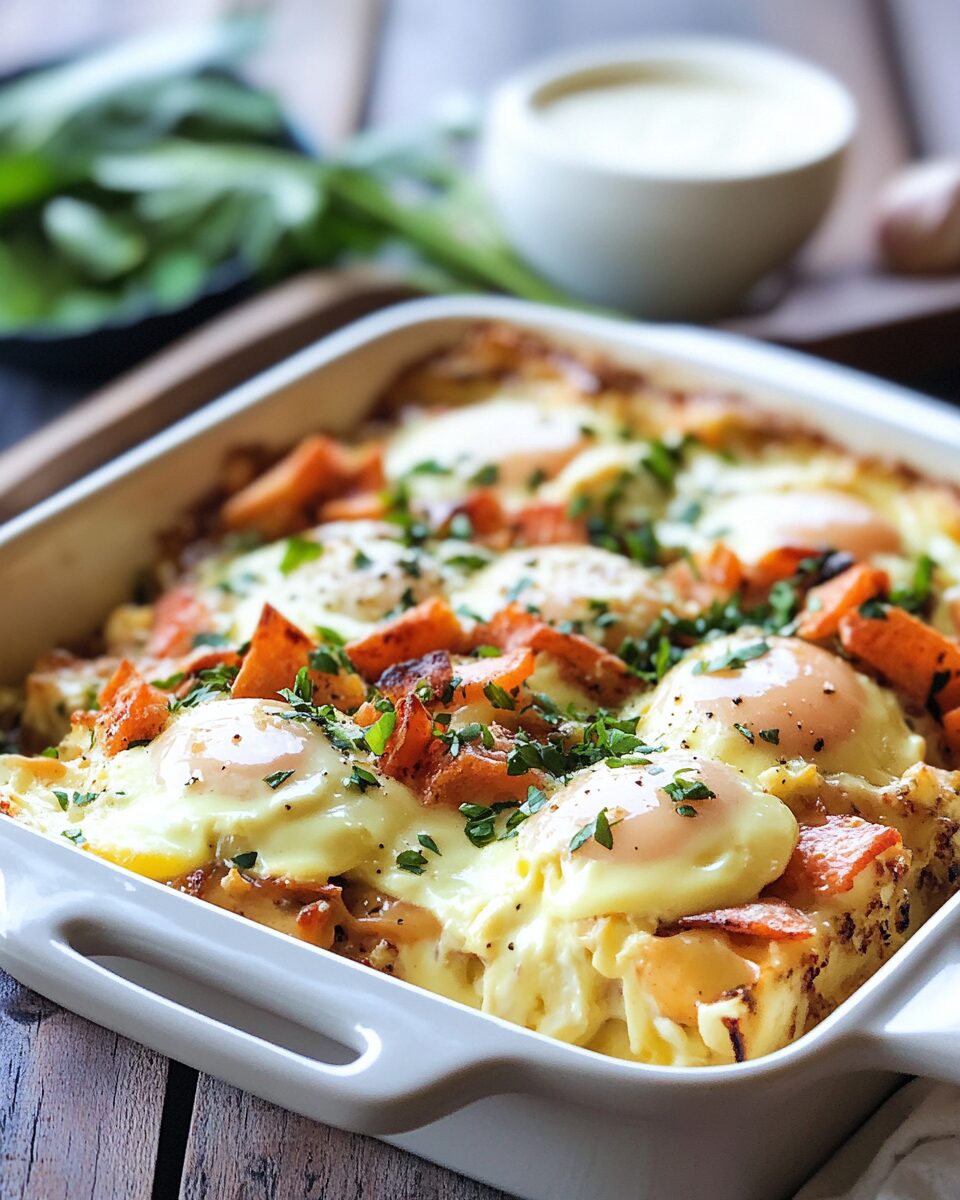 Overnight Eggs Benedict Casserole