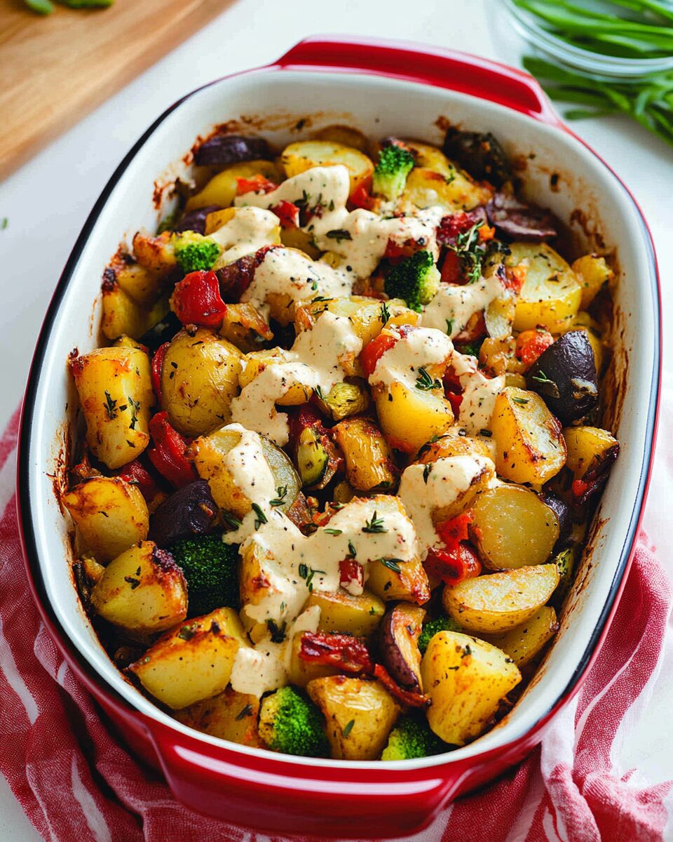 Roasted Potato & Veggie Casserole