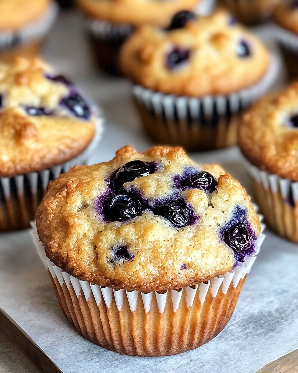 Blueberry Muffins with Sourdough Discard