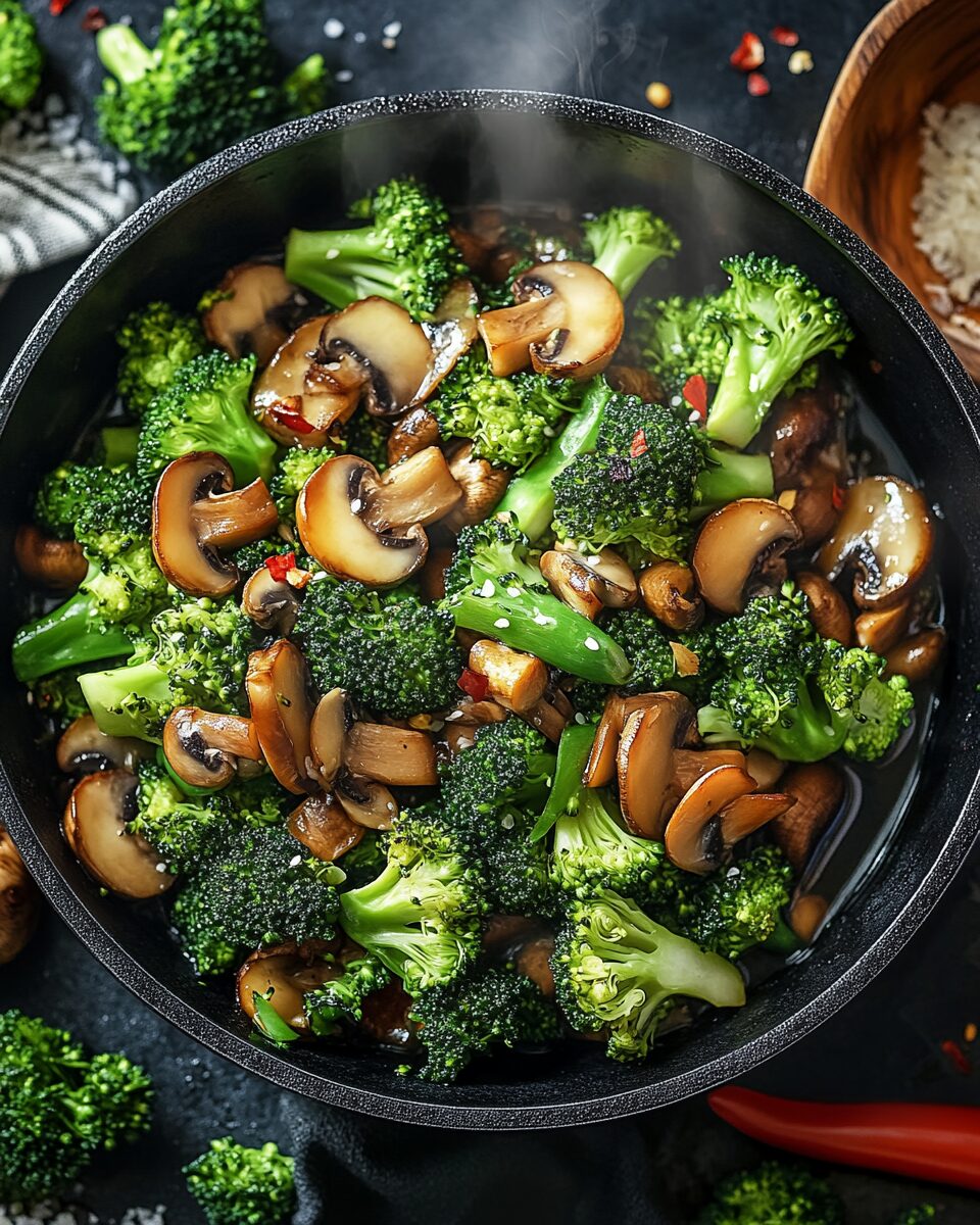 Broccoli and Mushroom Stir-Fry