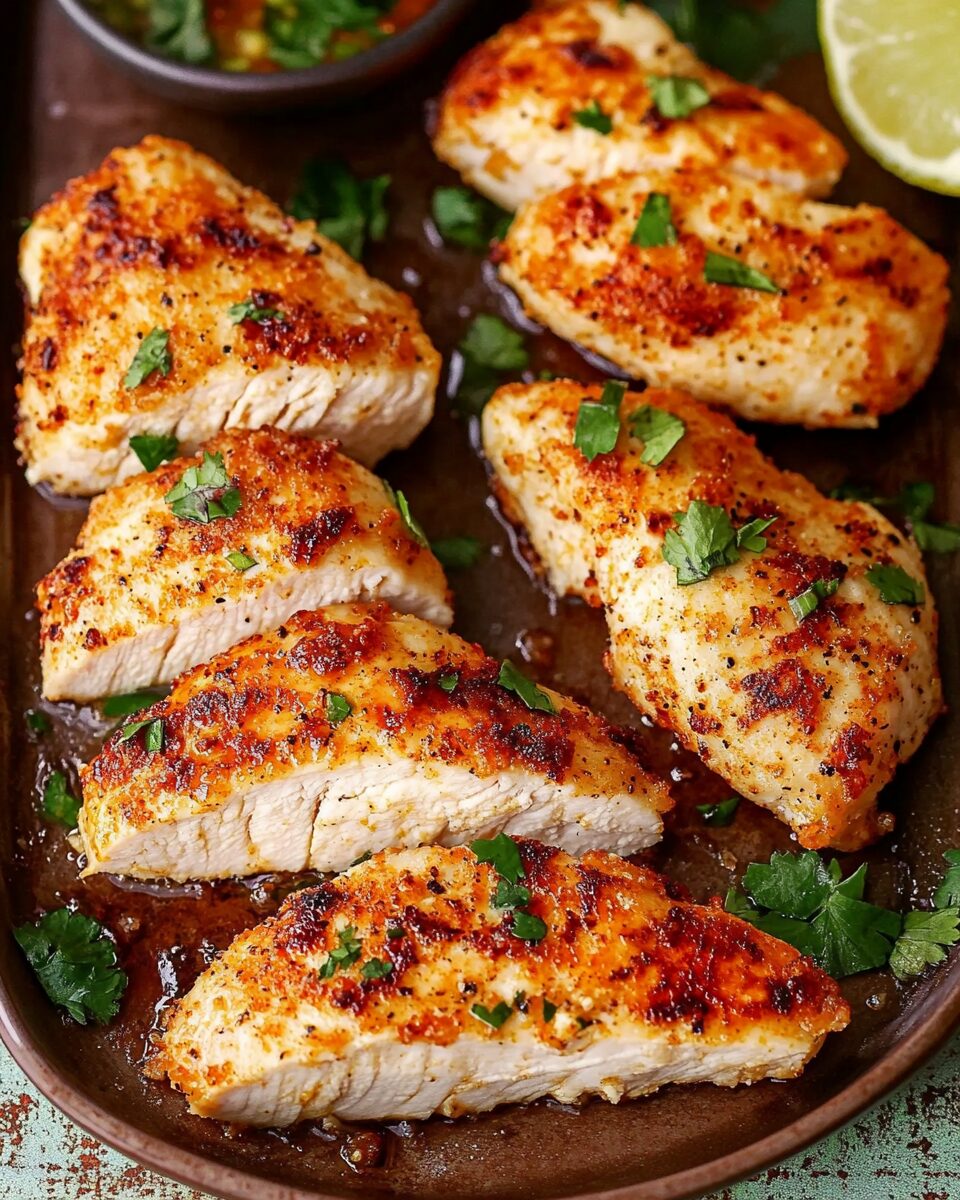 Thin-Sliced Chicken Breast Baked to Perfection