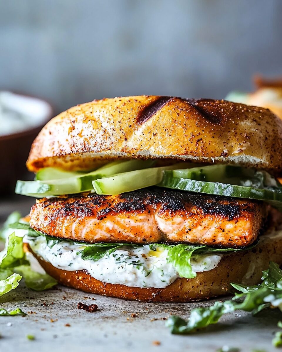 Blackened Salmon Sandwich