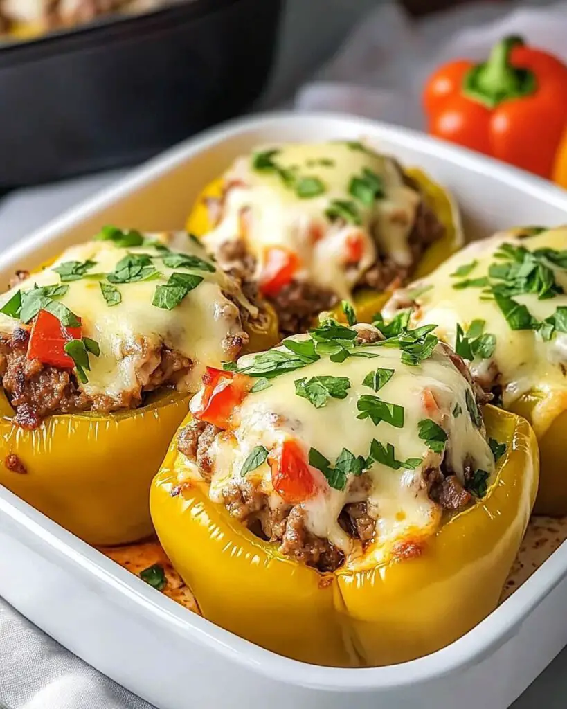 Cheesesteak Stuffed Bell Peppers
