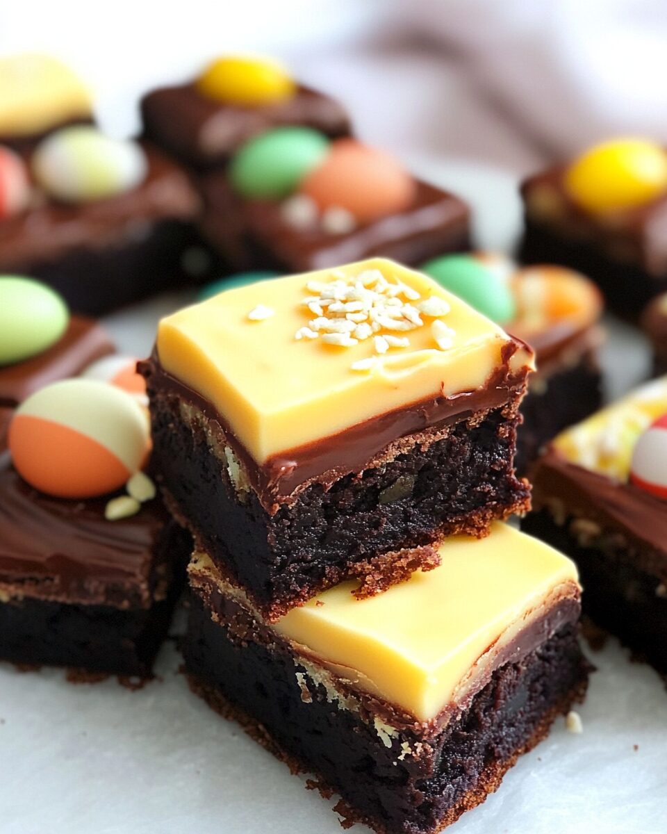 Cadbury Egg Brownies