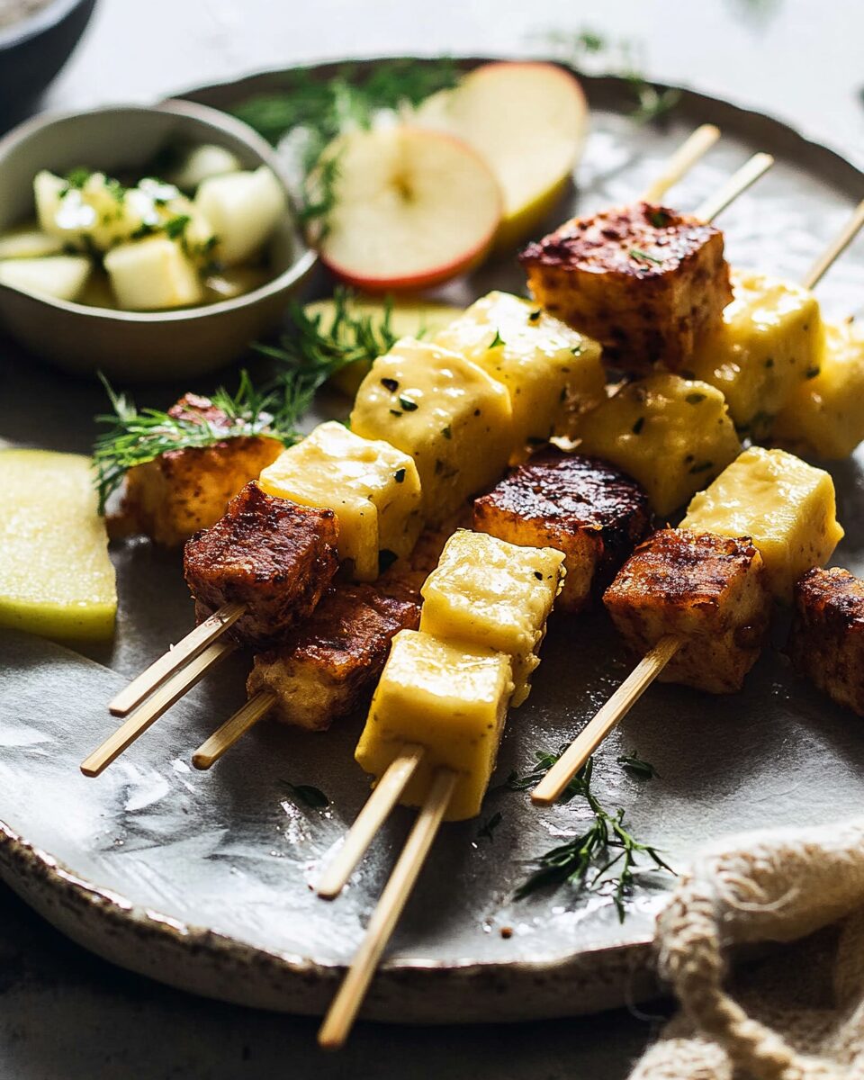 Irish Cheddar & Apple Skewers