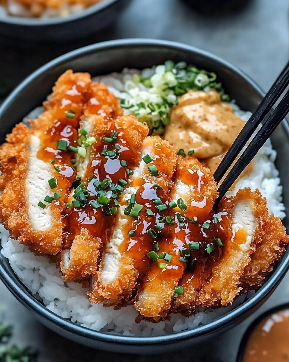 Japanese Katsu Bowls with Tonkatsu Sauce