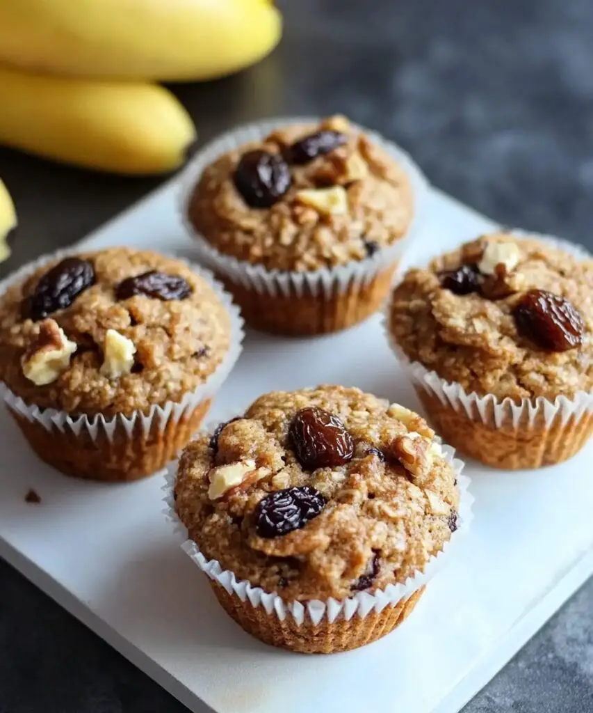 Raisin, Date & Walnut Muffins
