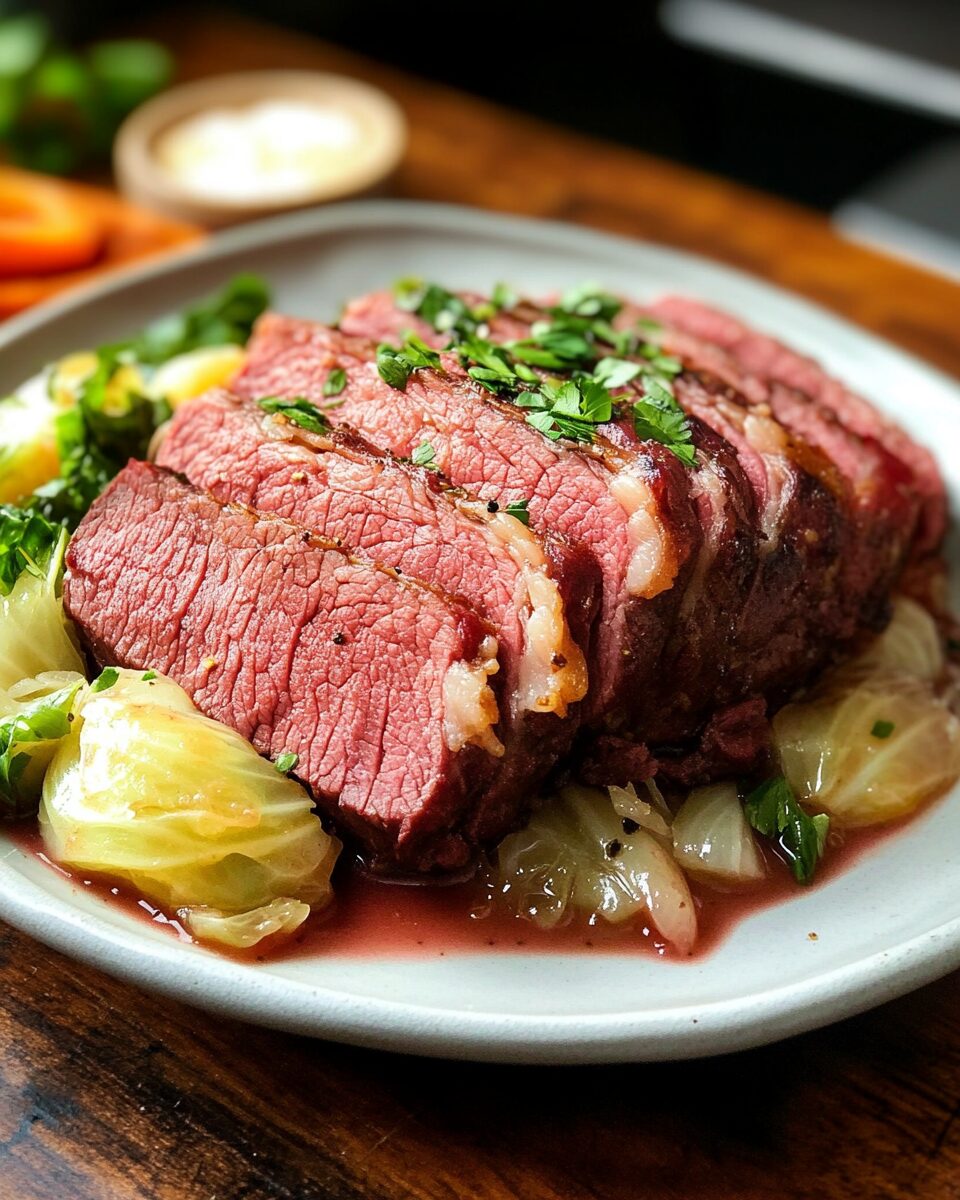 Slow-Cooked Corned Beef and Cabbage