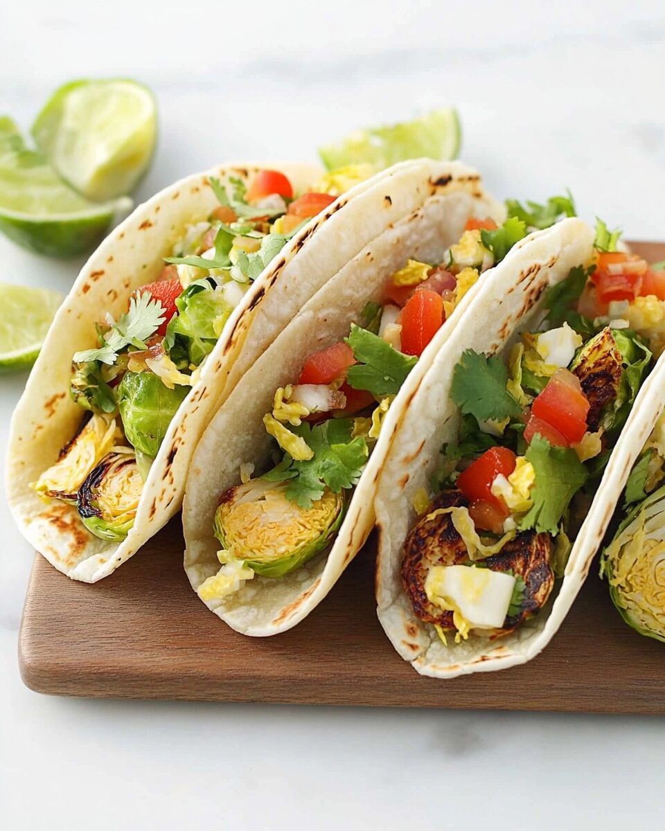 Spicy Brussels Sprout Tacos