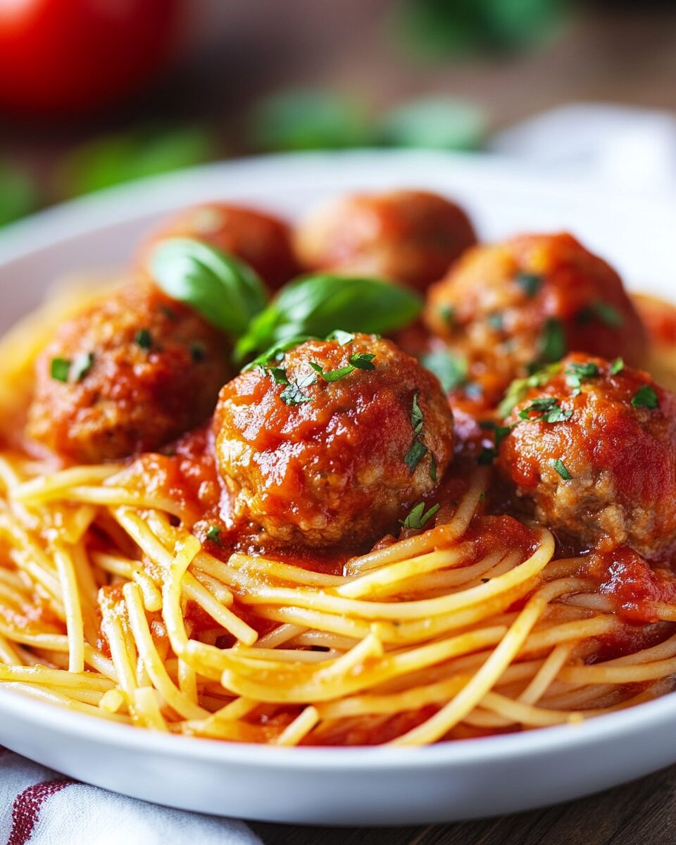 Crockpot Spaghetti and Meatballs