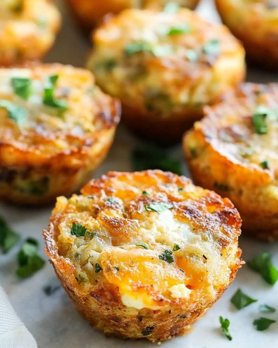 Cheesy Hash Brown and Egg Breakfast Muffins