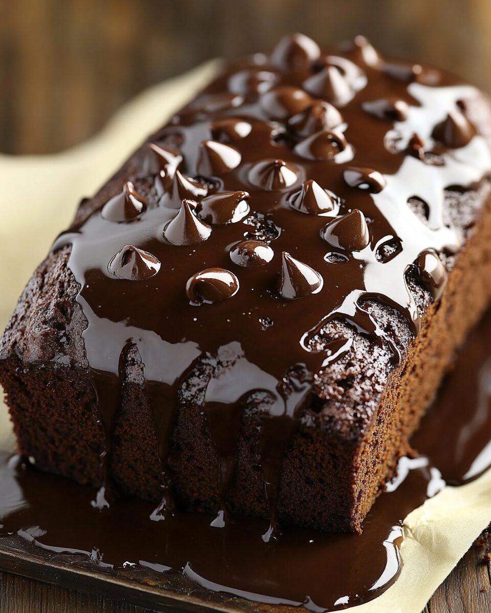 Hot Fudge Brownie Bread