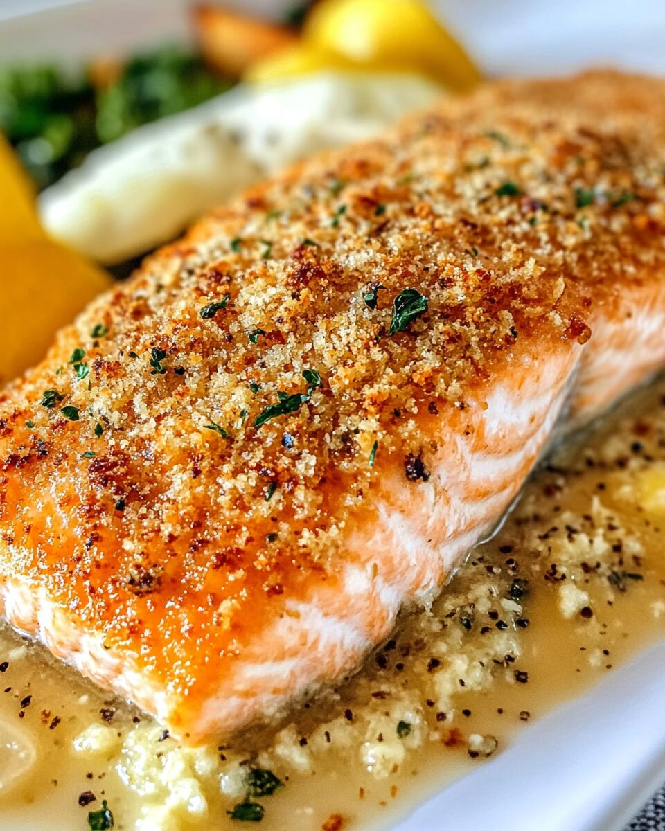 Baked Parmesan Crusted Salmon