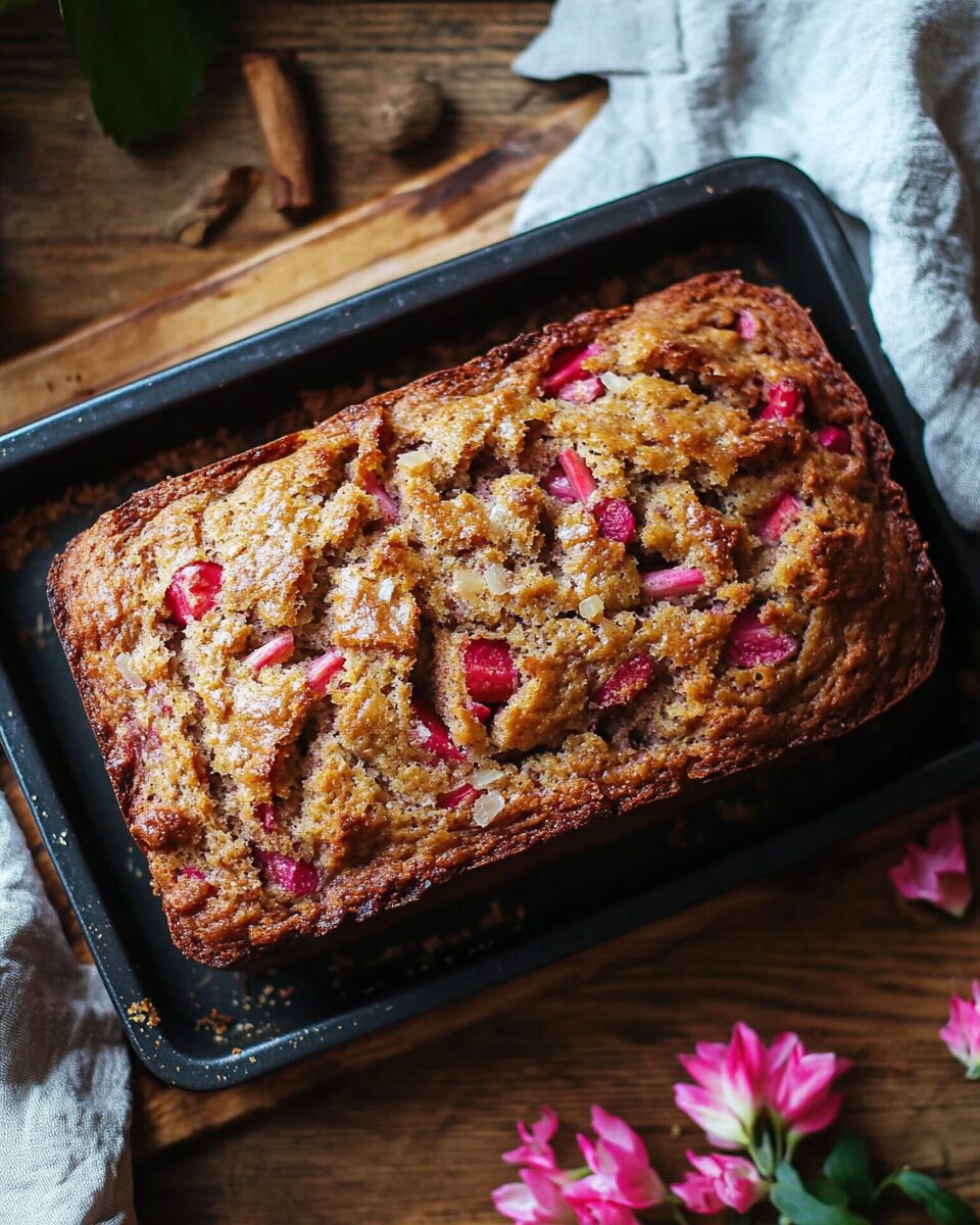 Cinnamon Rhubarb Bread
