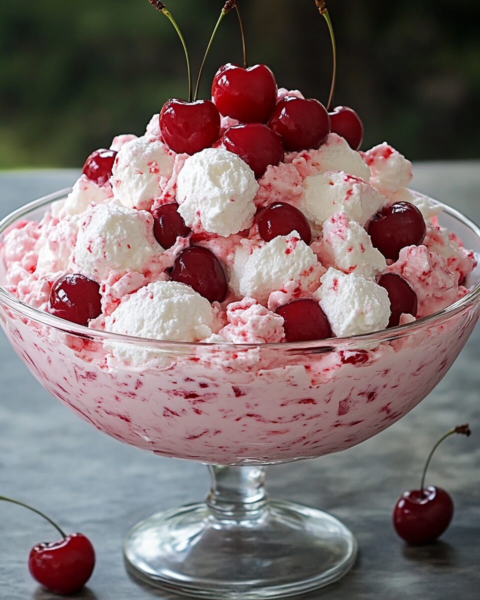 Cherry Fluff Cheesecake Salad