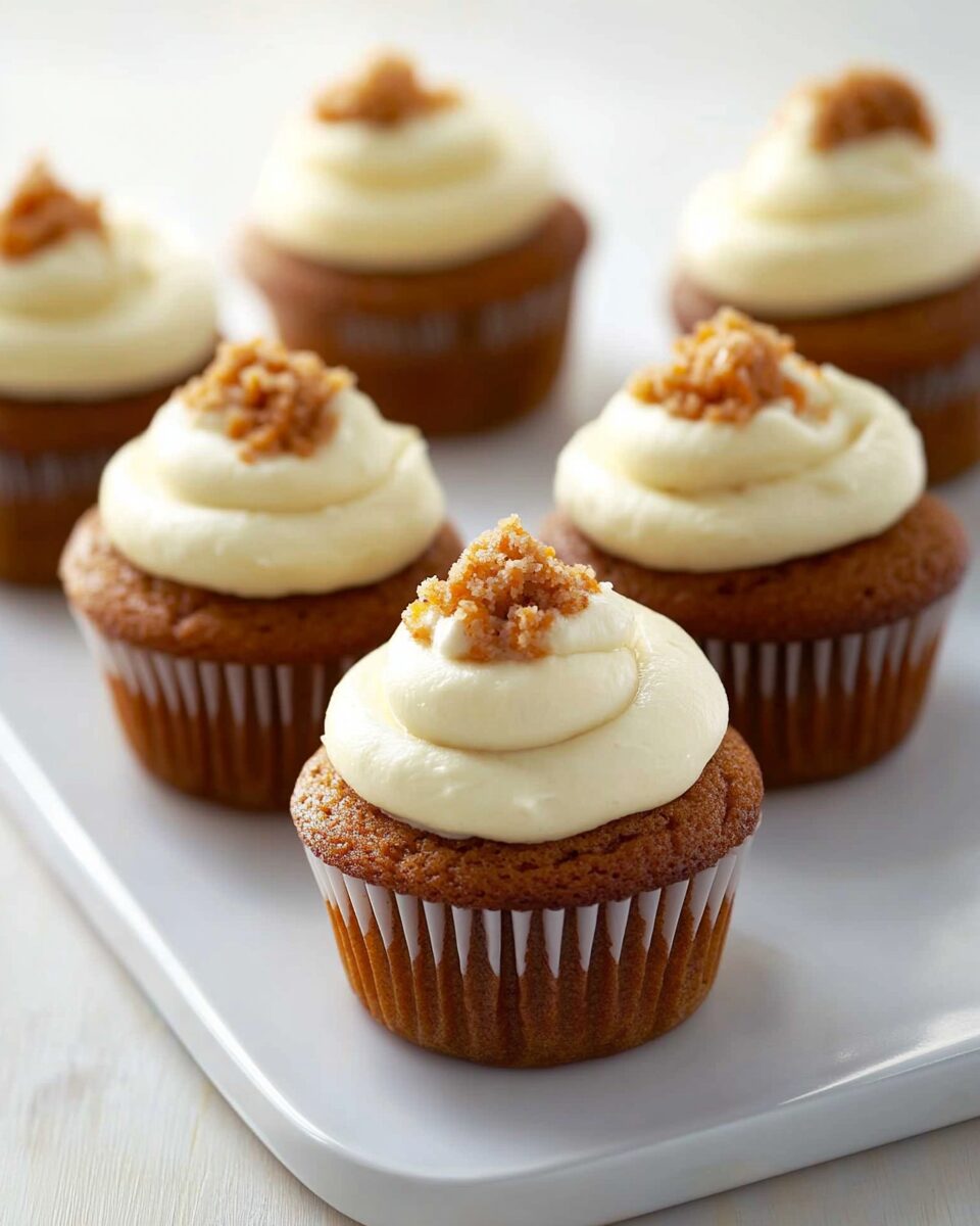 Carrot Cake Cupcakes with Cream Cheese Frosting