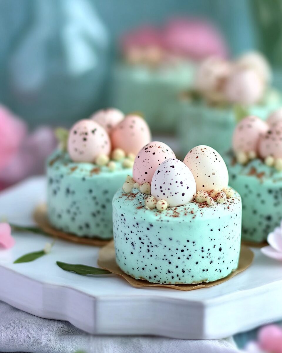 Mini Speckled Egg Cakes