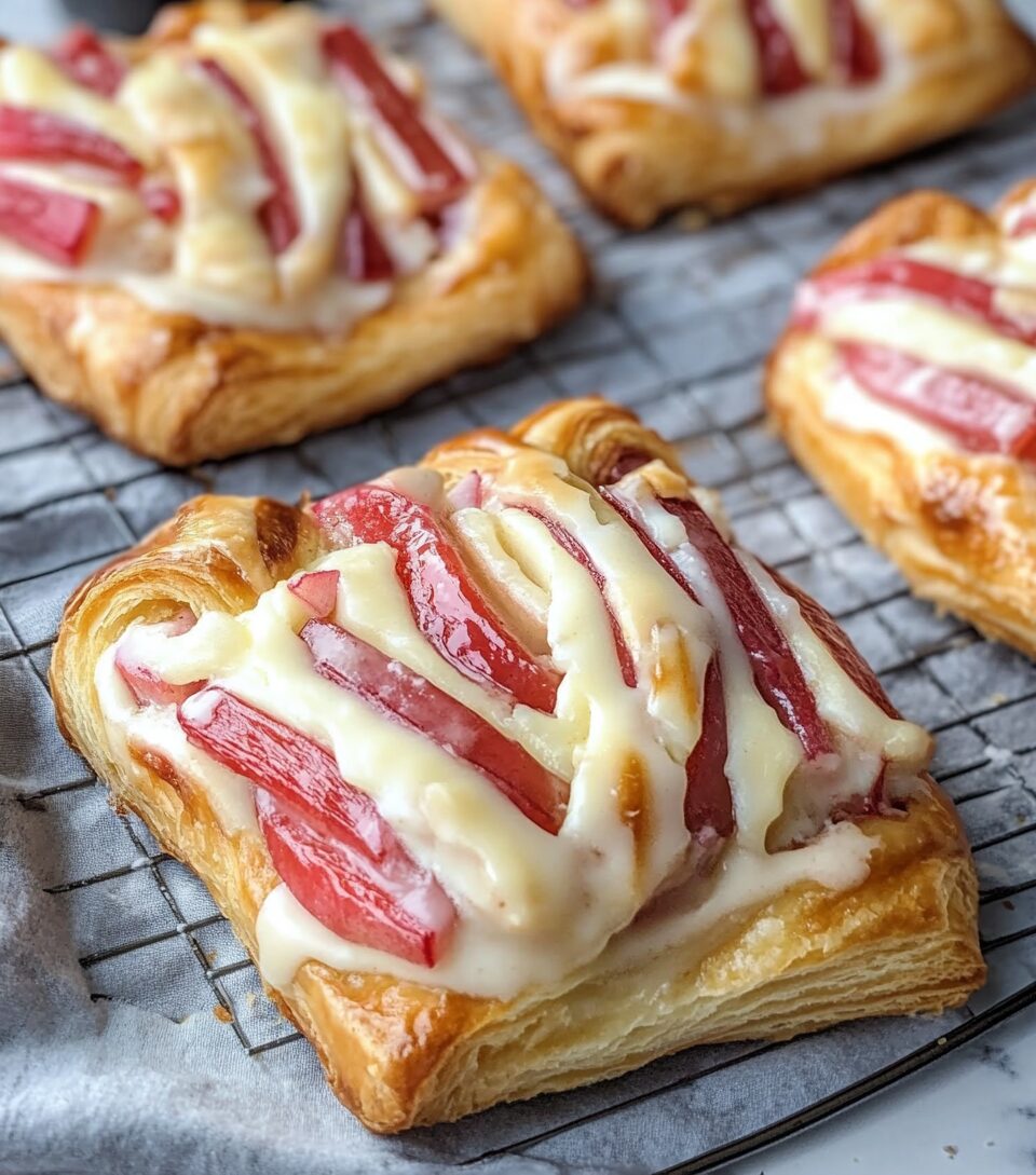 Rhubarb Cream Cheese Danish