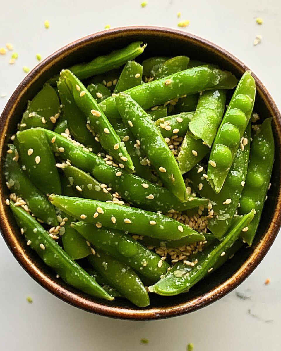 Sesame Ginger Snap Peas