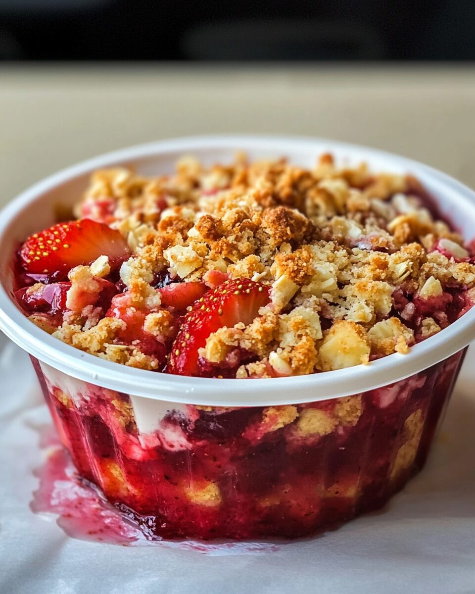 Strawberry Rhubarb Crisp