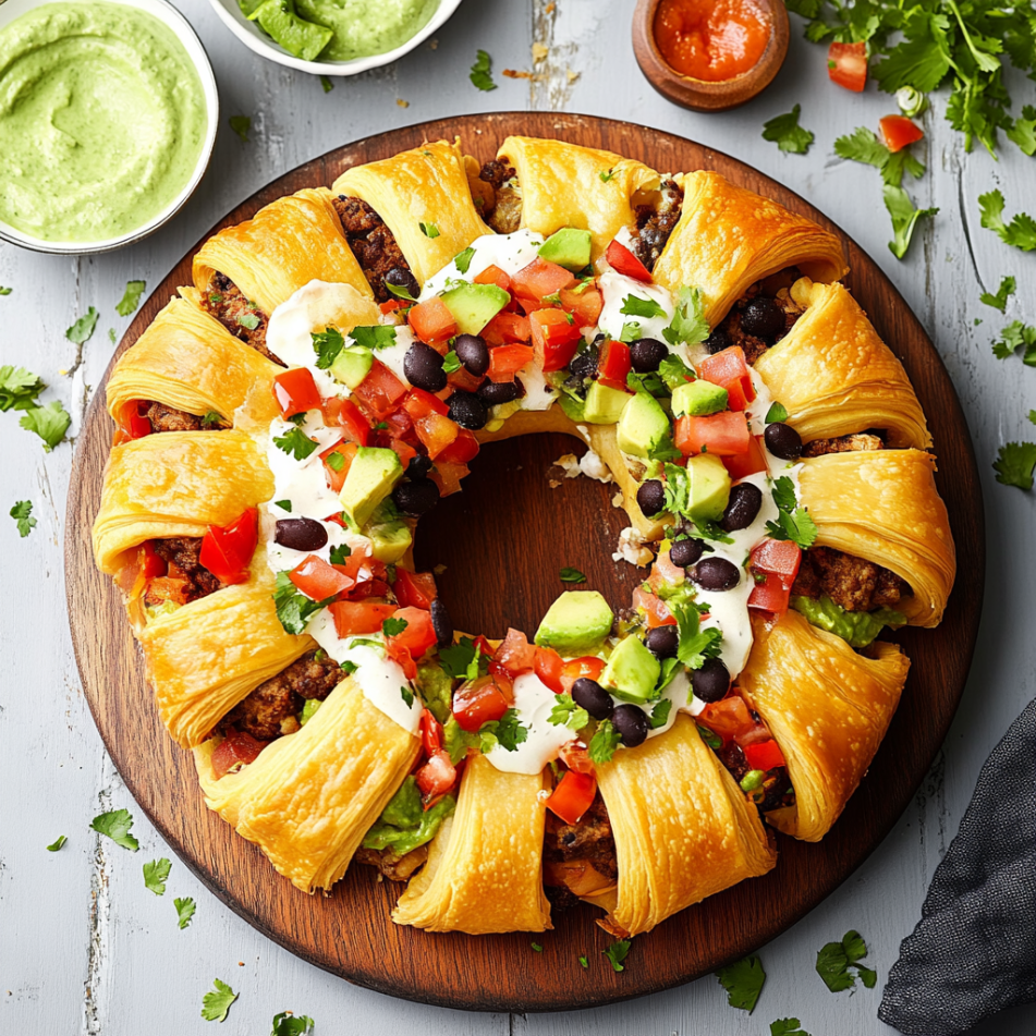 Flaky Taco Crescent Ring