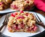 Rhubarb Oatmeal Bars