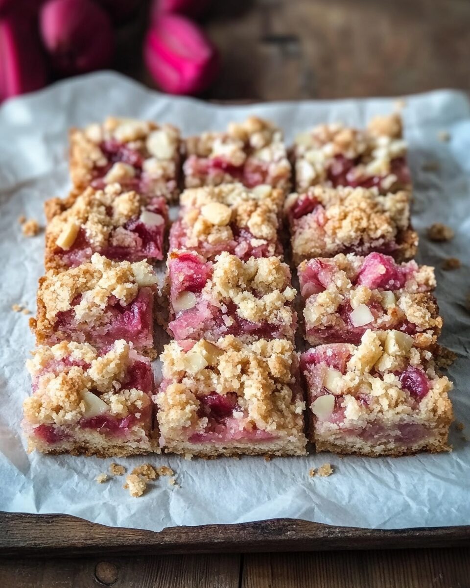 Rhubarb Crumble Bars