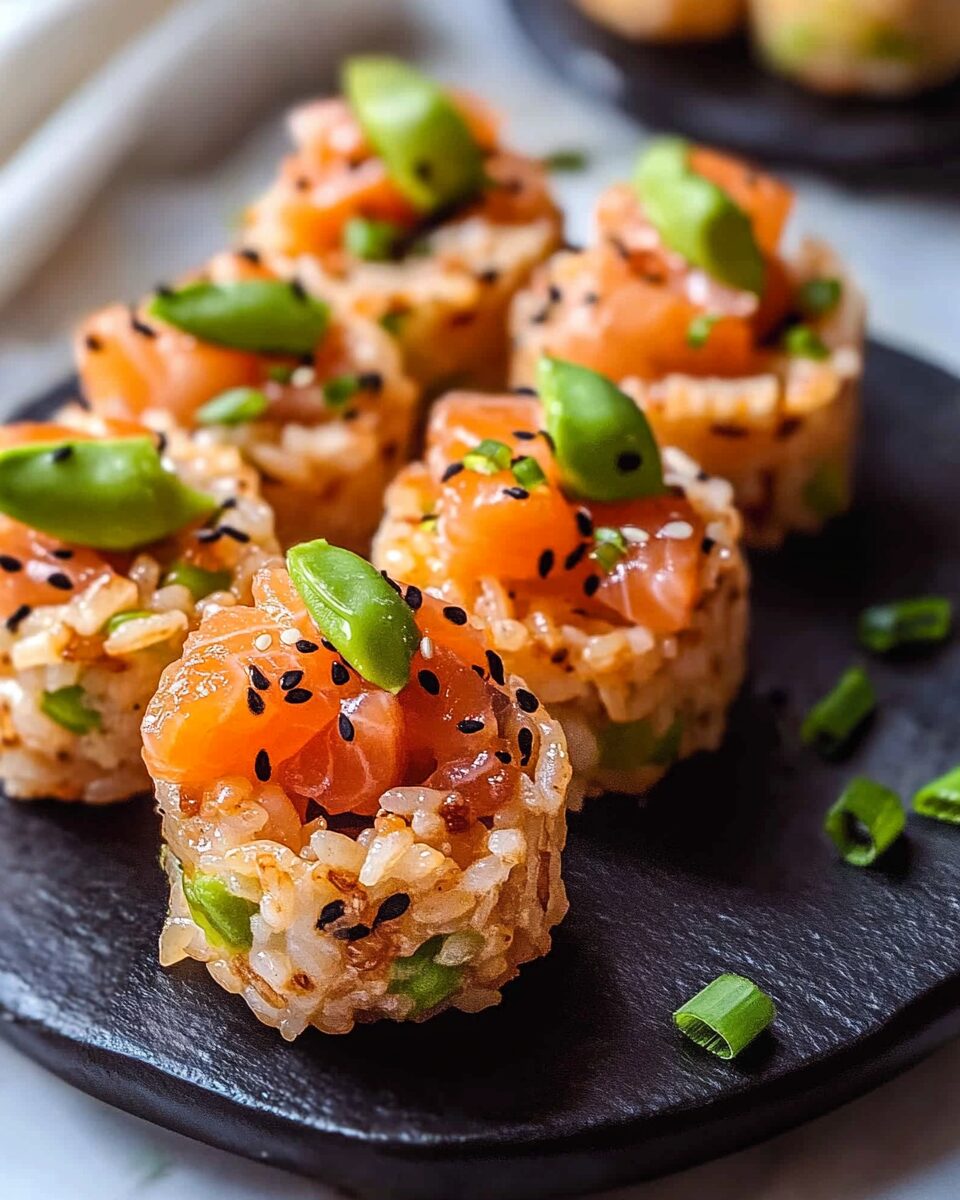 Salmon Crispy Rice Bites