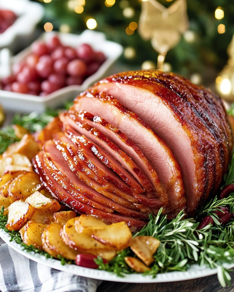 Brown Sugar Glazed Crock Pot Ham