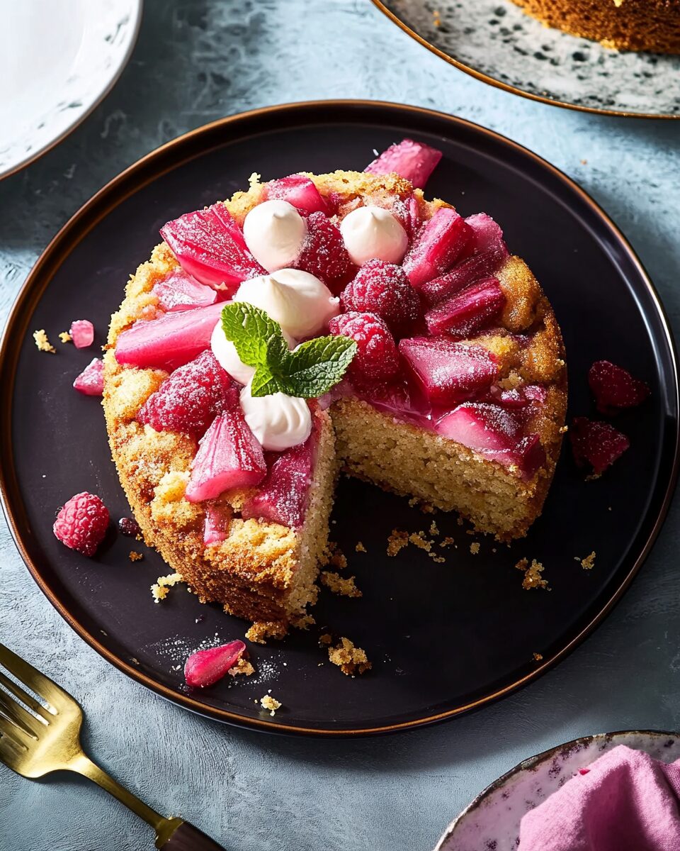 Moist Rhubarb Cake