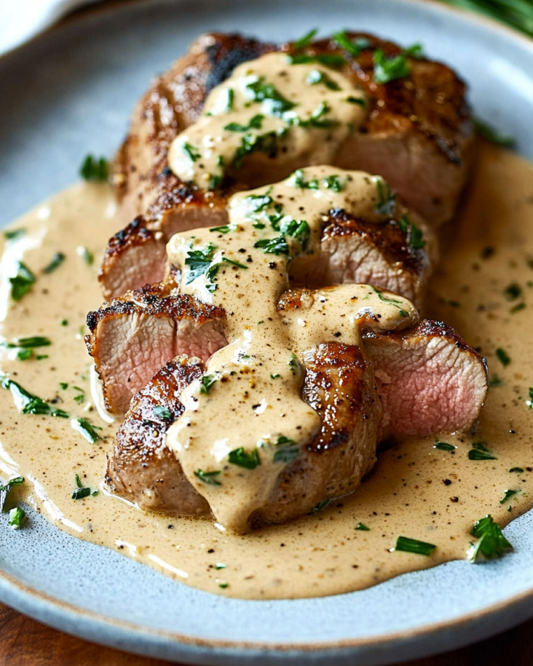 Pork Tenderloin with Dijon Cream Sauce