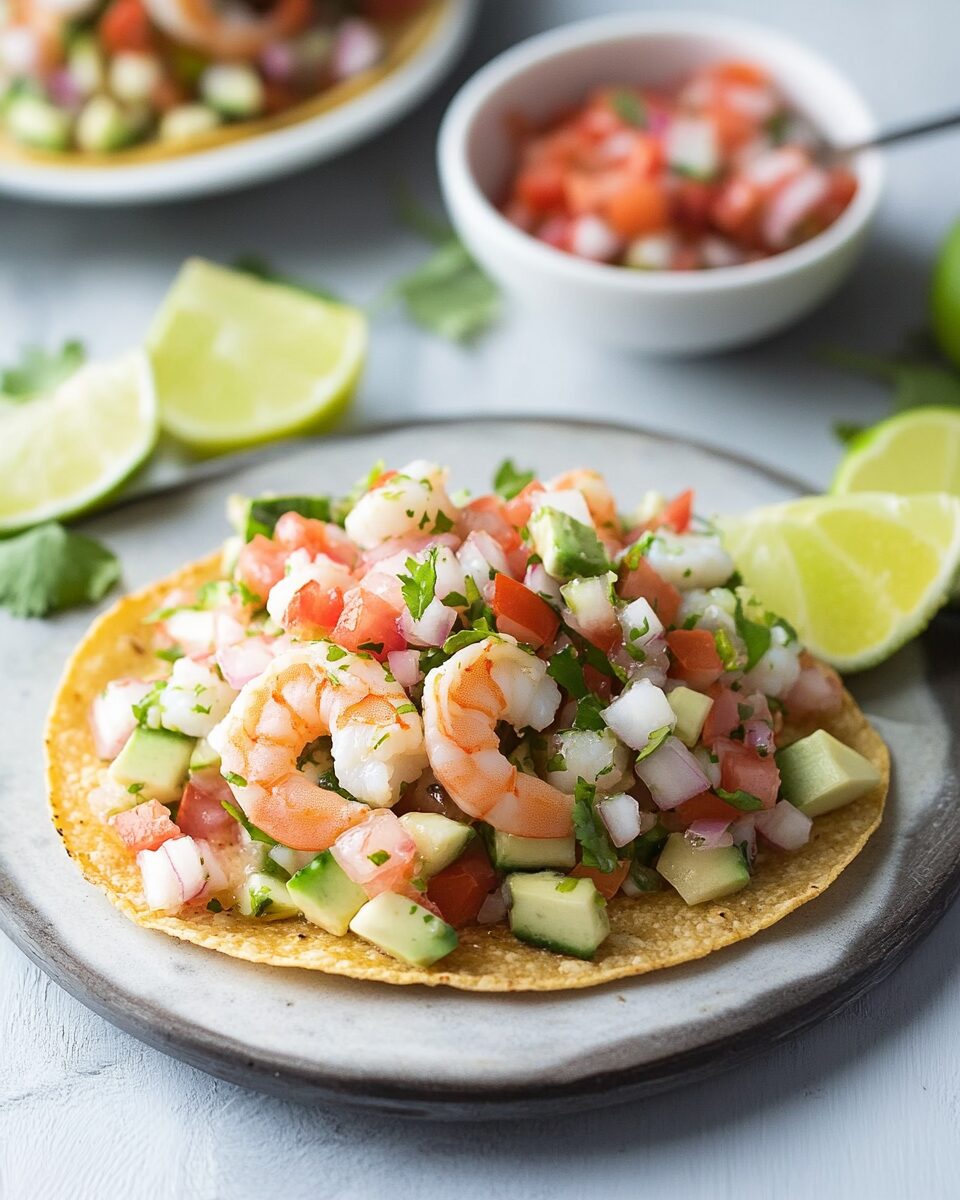 Shrimp Ceviche Tostadas