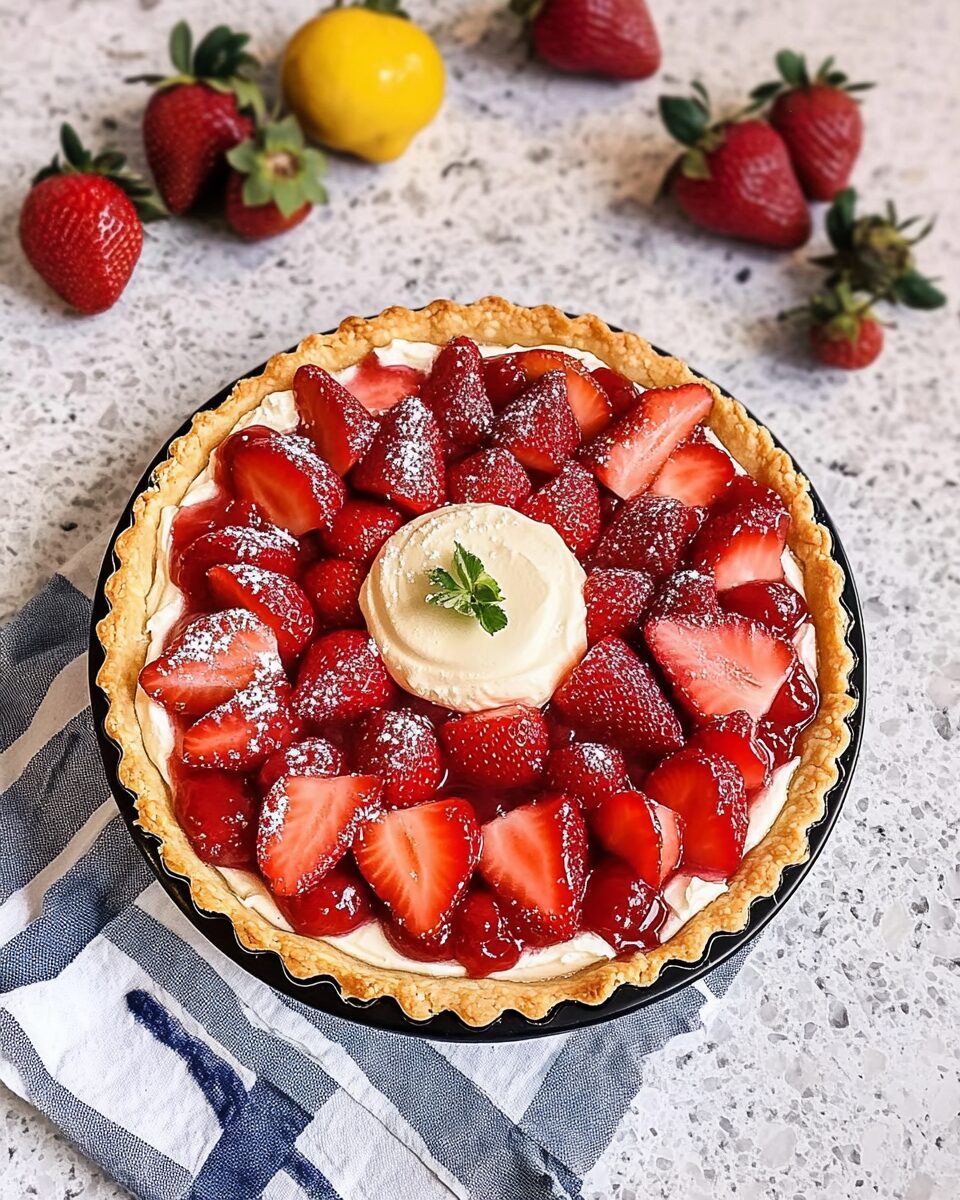 Strawberry Mascarpone Tart