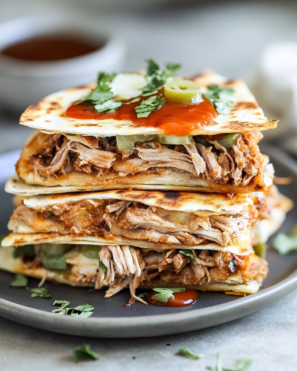 Pulled Pork Carnitas Quesadillas
