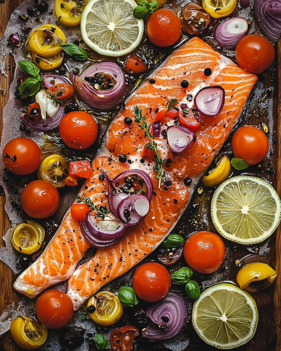 Baked Mediterranean Salmon