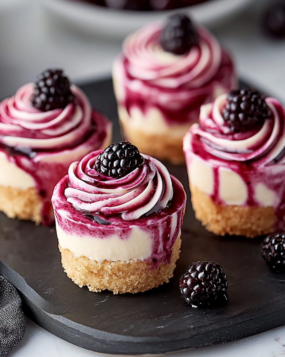 Berry Swirl Cheesecake Bites