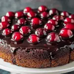 Chocolate Cherry Upside-Down Cake