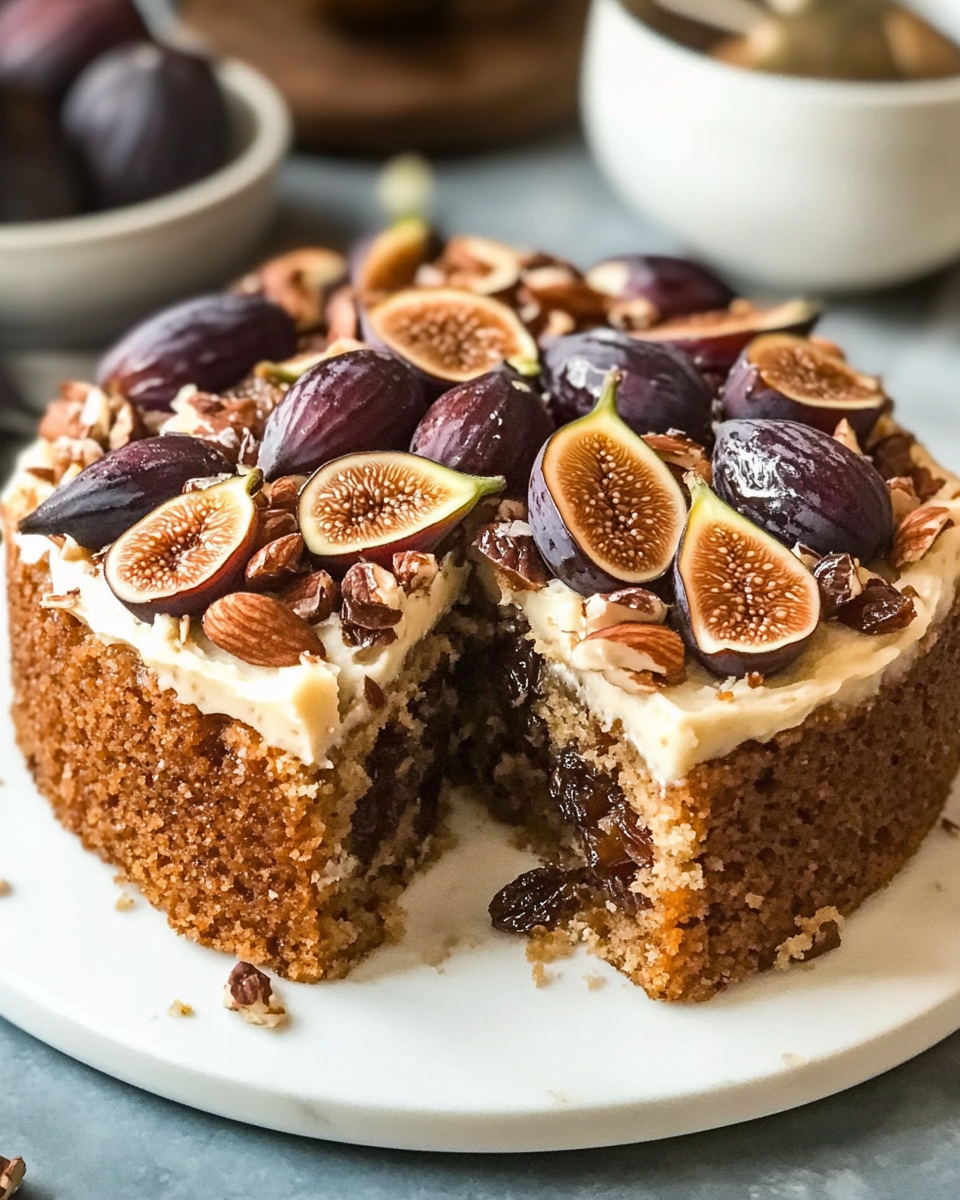 Fig, Almond, and Date Cake