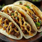 Garlic Butter Honey BBQ Beef Tacos