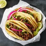 Honey Chipotle Shredded Beef Tacos