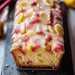 Lemon Rhubarb Loaf with Glaze