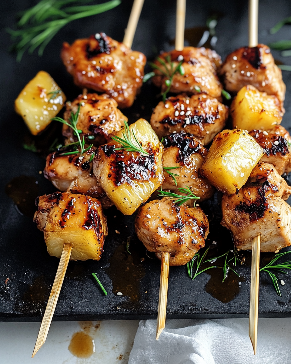 Pineapple Chicken Kabobs