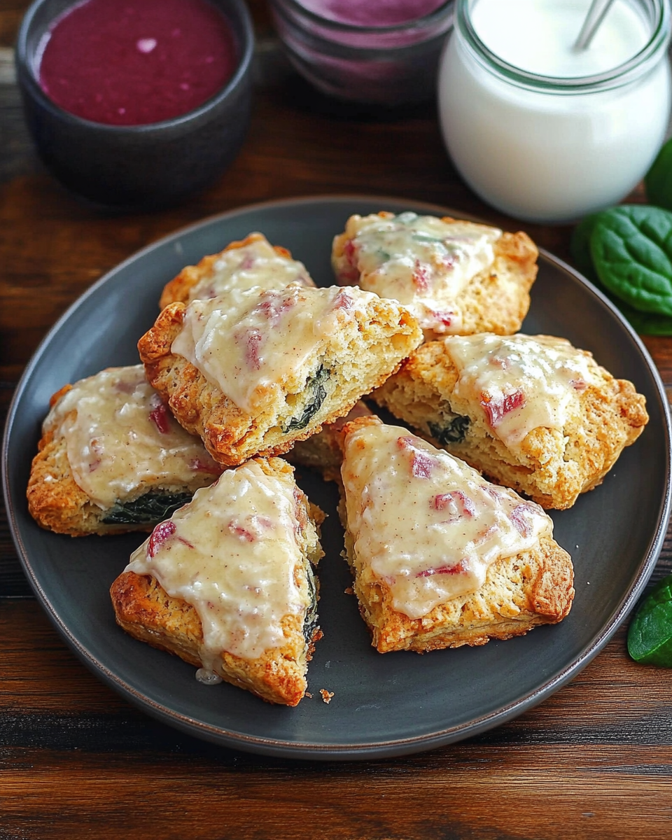Rhubarb Scones
