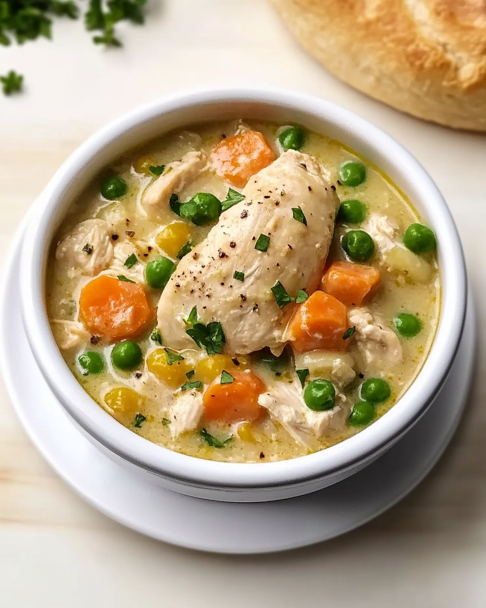 Slow Cooker Chicken Pot Pie