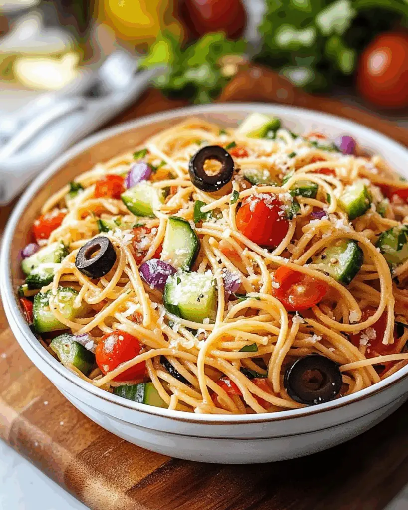 Spaghetti Salad with Italian Dressing