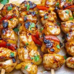 Spicy Honey Lime Chicken Skewers