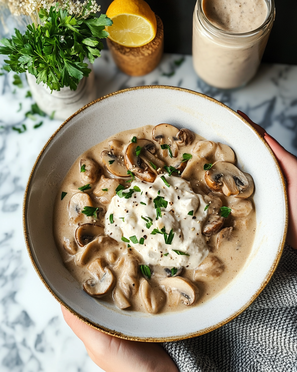 Creamy Mushroom Stroganoff