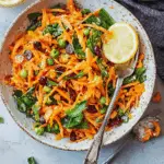 Shredded Carrot Salad with Honey-Lemon Dressing