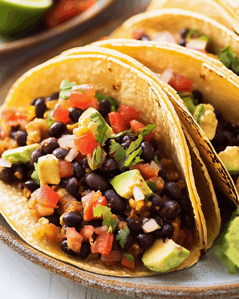 Spiced Black Bean Tacos